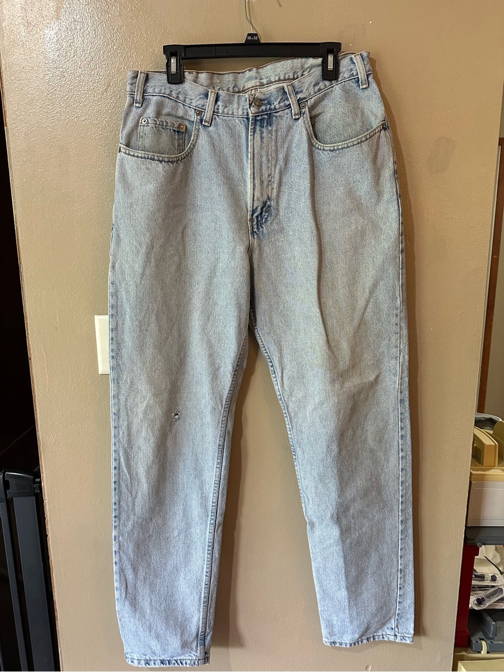 VTG 90s Gap Loose Fit Jeans Light Wash Made in USA 100% Cotton 36x31 Streetwear